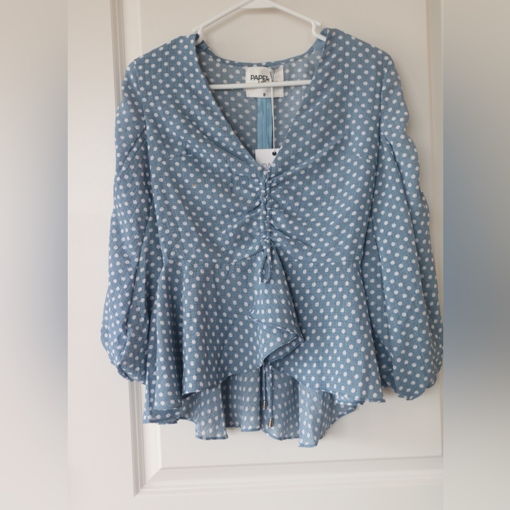 NWT PAPER HEART polka dot shirt